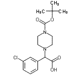 CAS#: 885272-99-1, (3-Chlorophenyl)(4-{[(2-methyl-2-propanyl)oxy]carbonyl}-1-piperazinyl)acetic acid