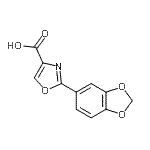 CAS#: 885273-88-1, 2-(1,3-Benzodioxol-5-yl)-1,3-oxazole-4-carboxylic acid