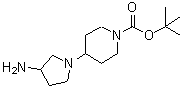 CAS#: 885274-89-5, 2-Methyl-2-propanyl 4-(3-amino-1-pyrrolidinyl)-1-piperidinecarboxylate