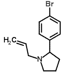 CAS 登录号：885275-21-8， 1-烯丙基-2-(4-溴苯基)吡咯烷
