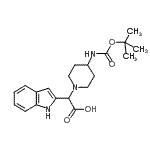 CAS#: 885275-43-4, 1H-Indol-2-yl[4-({[(2-methyl-2-propanyl)oxy]carbonyl}amino)-1-piperidinyl]acetic acid