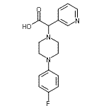 CAS 登录号：885276-69-7， [4-(4-氟苯基)-1-哌嗪基](3-吡啶基)乙酸