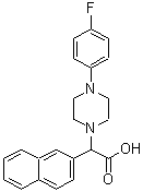 CAS#: 885276-78-8, [4-(4-Fluorophenyl)-1-piperazinyl](2-naphthyl)acetic acid