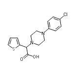 CAS 登录号：885276-92-6， [4-(4-氯苯基)-1-哌嗪基](2-噻吩基)乙酸