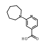 CAS#: 885277-05-4, 2-(1-Azepanyl)isonicotinic acid