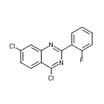 CAS#: 885277-55-4, 4,7-Dichloro-2-(2-fluorophenyl)quinazoline
