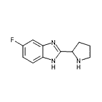 CAS#: 885277-90-7, 5-Fluoro-2-(2-pyrrolidinyl)-1H-benzimidazole