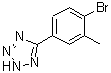CAS 登录号：885278-34-2， 5-(4-溴-3-甲基苯基)-2H-四唑