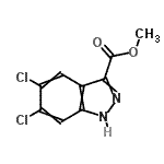 CAS 登录号：885278-48-8， 甲基5,6-二氯-1H-吲唑-3-羧酸酯