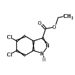 CAS 登录号：885278-50-2， 乙基5,6-二氯-1H-吲唑-3-羧酸酯
