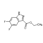 CAS 登录号：885279-04-9， 乙基5,6-二氟-1H-吲唑-3-羧酸酯