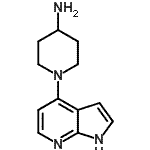 CAS 登录号：885499-57-0， 1-(1H-吡咯并[2,3-b]吡啶-4-基)-4-哌啶胺