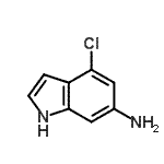 CAS#: 885520-22-9, 4-Chloro-1H-indol-6-amine