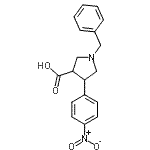 CAS 登录号：885958-95-2， 1-苄基-4-(4-硝基苯基)-3-吡咯烷羧酸