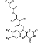 CAS#: 88623-79-4, 1-O-(Carboxyacetyl)-5-deoxy-5-(7,8-dimethyl-2,4-dioxo-3,4-dihydrobenzo[g]pteridin-10(2H)-yl)-D-ribitol