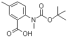 CAS#: 886362-46-5, 5-Methyl-2-(methyl{[(2-methyl-2-propanyl)oxy]carbonyl}amino)benzoic acid