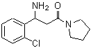 CAS 登录号：886362-98-7， 3-氨基-3-(2-氯苯基)-1-(1-吡咯烷基)-1-丙酮