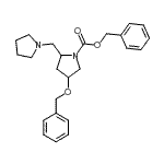 CAS 登录号：886363-04-8， 苄基4-(苄氧基)-2-(1-吡咯烷基甲基)-1-吡咯烷羧酸酯