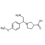 CAS#: 886364-07-4, 1-[2-Amino-1-(4-methoxyphenyl)ethyl]-3-pyrrolidinecarboxylic acid