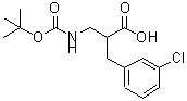 CAS 登录号：886364-85-8， 2-(3-氯苄基)-3-({[(2-甲基-2-丙基)氧基]羰基}氨基)丙酸