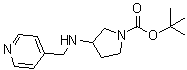 CAS 登录号：886364-95-0， 3-[(4-吡啶基甲基)氨基]-1-吡咯烷羧酸叔丁酯