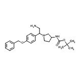 CAS 登录号：886365-19-1， 2-甲基-2-丙基(1-{2-氨基-1-[4-(苄氧基)苯基]乙基}-3-吡咯烷基)氨基甲酸酯