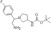 CAS 登录号：886365-26-0， {1-[2-氨基-1-(4-氟苯基)乙基]-3-吡咯烷基}氨基甲酸叔丁酯