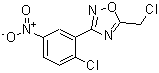 CAS 登录号：886365-77-1， 5-(氯甲基)-3-(2-氯-5-硝基苯基)-1,2,4-恶二唑