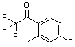 CAS 登录号：886370-02-1， 2,2,2-三氟-1-(4-氟-2-甲基苯基)乙酮