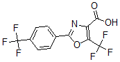 CAS 登录号：886497-47-8， 5-(三氟甲基)-2-[4-(三氟甲基)苯基]-4-恶唑羧酸