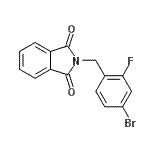 CAS 登录号：886761-90-6， 2-(4-溴-2-氟苄基)-1H-异吲哚-1,3(2H)-二酮