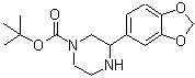 CAS 登录号：886769-95-5， 3-(1,3-苯并二氧戊环-5-基)-1-哌嗪羧酸叔丁酯