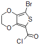 CAS 登录号：886851-53-2， 7-溴-2,3-二氢-噻吩并[3,4-b]-1,4-二恶英-5-甲酰氯