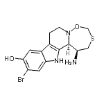 CAS#: 88704-50-1, (1S,13bS)-1-Amino-11-bromo-1,2,7,8,13,13b-hexahydro[1,6,2]oxathiazepino[2',3':1,2]pyrido[3,4-b]indol-10-ol