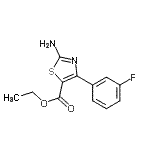 CAS#: 887267-78-9, Ethyl 2-amino-4-(3-fluorophenyl)-1,3-thiazole-5-carboxylate