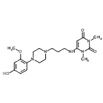 CAS#: 88733-12-4, 6-({3-[4-(4-Hydroxy-2-methoxyphenyl)-1-piperazinyl]propyl}amino)-1,3-dimethyl-2,4(1H,3H)-pyrimidinedione
