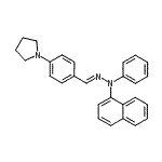 CAS#: 88738-70-9, 1-(4-{(E)-[1-Naphthyl(phenyl)hydrazono]methyl}phenyl)pyrrolidine