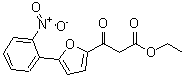 CAS 登录号：887411-73-6， 3-[5-(2-硝基苯基)-2-呋喃基]-3-氧代丙酸乙酯