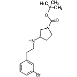 CAS#: 887578-39-4, 2-Methyl-2-propanyl 3-{[2-(3-bromophenyl)ethyl]amino}-1-pyrrolidinecarboxylate