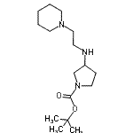 CAS#: 887579-07-9, 2-Methyl-2-propanyl 3-{[2-(1-piperidinyl)ethyl]amino}-1-pyrrolidinecarboxylate