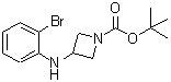 CAS 登录号：887579-47-7， 3-[(2-溴苯基)氨基]-1-吖丁啶羧酸叔丁酯