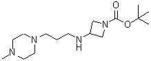 CAS#: 887580-89-4, 2-Methyl-2-propanyl 3-{[3-(4-methyl-1-piperazinyl)propyl]amino}-1-azetidinecarboxylate