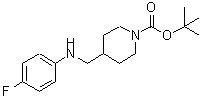 CAS 登录号：887582-35-6， 4-{[(4-氟苯基)氨基]甲基}-1-哌啶羧酸叔丁酯