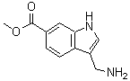 CAS 登录号：887582-81-2， 3-(氨基甲基)-1H-吲哚-6-羧酸甲酯