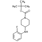 CAS#: 887583-57-5, 2-Methyl-2-propanyl 4-[(2-fluorophenyl)amino]-1-piperidinecarboxylate