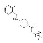 CAS#: 887583-63-3, 2-Methyl-2-propanyl 4-[(2-fluorobenzyl)amino]-1-piperidinecarboxylate