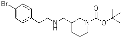 CAS 登录号：887587-34-0， 3-({[2-(4-溴苯基)乙基]氨基}甲基)-1-哌啶羧酸叔丁酯