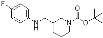 CAS 登录号：887587-44-2， 3-{[(4-氟苯基)氨基]甲基}-1-哌啶羧酸叔丁酯