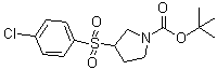 CAS#: 887587-54-4, 2-Methyl-2-propanyl 3-[(4-chlorophenyl)sulfonyl]-1-pyrrolidinecarboxylate