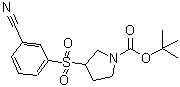 CAS 登录号：887587-73-7， 3-[(3-氰基苯基)磺酰基]-1-吡咯烷羧酸叔丁酯